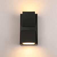 Lampe murale LED extérieure étanche en forme de cylindre, coque en aluminium durable, éclairage pour jardin, villa, balcon, cour