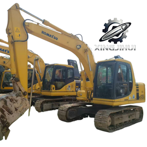 Excavatrice Komatsu 120-6 d'occasion, marque japonaise d'origine, 12 tonnes, taille moyenne, sur chenilles en caoutchouc. - Product Image 1