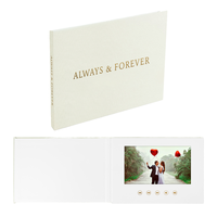 Brochure vidéo personnalisée avec écran LCD de 2,4/4,3/5/7 pouces, livre vidéo, carte de vœux numérique pour le marketing d'entreprise, cadeau de mariage