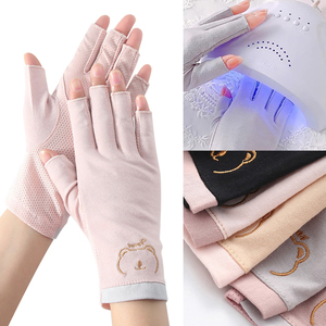 <span class=keywords><strong>Gants</strong></span> <span class=keywords><strong>anti</strong></span>-<span class=keywords><strong>UV</strong></span> pour <span class=keywords><strong>ongles</strong></span>, <span class=keywords><strong>gants</strong></span> de protection en gel, 1 paire, outils de manucure sans doigts, lampe à LED, sèche-<span class=keywords><strong>ongles</strong></span>, gant de protection contre les radiations - Product Image 2