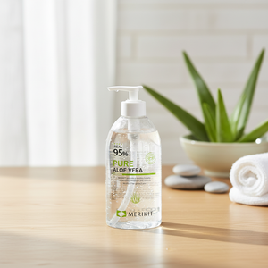 Cosmético Coreano MERIKIT Pure Aloe Vera -95% Gel Estético para el Cuidado de la Piel, Reafirmante, Refrescante, Nutritivo y Calmante, 500ml - Product Image 3