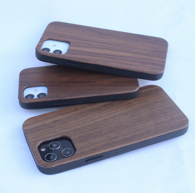 Eco-Friendly Bamboo & Wooden Shockproof Case for iPhone 18 17 16 Pro Max with Custom Engraving Embossed Logo Luxury Design