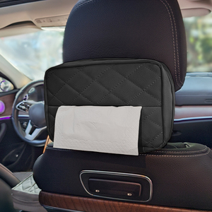 Porte-mouchoirs de <span class=keywords><strong>voiture</strong></span> YECAI avec finition en <span class=keywords><strong>cuir</strong></span>, boîte à mouchoirs durable pour véhicule, installation facile, accessoires de décoration et de rangement pour <span class=keywords><strong>voiture</strong></span> - Product Image 4