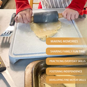 Ensembles de cuisine et de pâtisserie pour enfants en bois Youlike pour la vraie cuisine des tout-petits, véritable ensemble de cuisine et de pâtisserie pour les enfants - Product Image 3