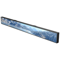 Écran LCD ultra-large de 23,1 pouces pour signalisation numérique, barre étirée, panneau IPS, luminosité 350 cd/m², publicité cloud Android