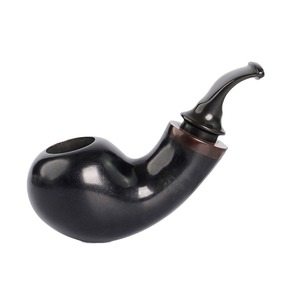 Briarwood Root Burl Pipe Bent Type Flame Pattern Tobacco Pipe Smoking Pipe - Product Image 5