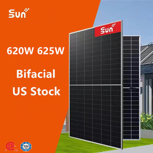 Modules solaires bifaciaux bleu foncé Sunplus puissants 620W 625W pour abris solaires avec garantie de 25 ans - Product Image 1