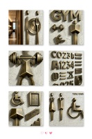 Enseigne personnalisable en aluminium gravée avec texte/logo - Étanche IP65 - Transformateur - Pour utilisation en intérieur/extérieur - Bâtiments, hôtels, magasins, centres commerciaux