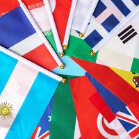 Drapeaux Américains Imprimés Numériquement Nouveauté Style Volant Promotion Vente en Gros Petits Drapeaux pour Activités de Jour National