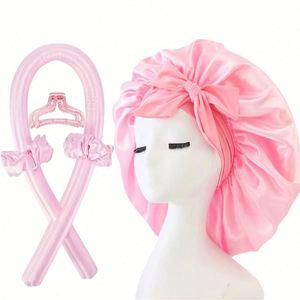 Bonnet en satin réglable pour cheveux naturels, pour adolescents, tout-petits et enfants, pour dormir la nuit, réversible, double couche - Product Image 1