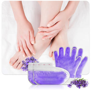 Masque Pieds à la Cire de <span class=keywords><strong>Paraffine</strong></span> Lavande, Soin Hydratant et Relaxant pour Spa et Domicile, Gants et Chaussettes de Traitement à la <span class=keywords><strong>Paraffine</strong></span> (Vente en Gros) - Product Image 1