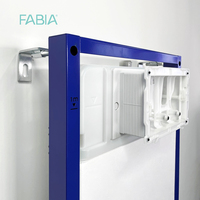Système de chasse d'eau dissimulée FABIA moderne et robuste à double chasse, pour projets commerciaux, en PEHD, 3L/6L, suspendu au mur, garantie 5+ ans