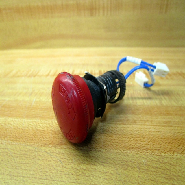 A3BE-92R0-R Safety Push Button, 4-Wire Dual Contact Industrial Safety Switch