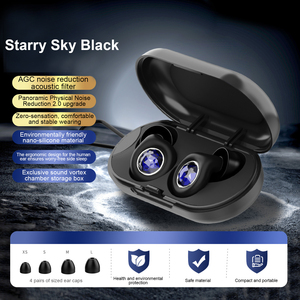 Bouchons d'oreilles en silicone réutilisables Olyga avec réduction de bruit de 25 dB pour la protection auditive pendant <span class=keywords><strong>le</strong></span> sommeil (sécurité intrinsèque) - Product Image 4