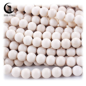 Zhe Ying 6mm 8mm 10mm perles fossiles pierre naturelle perles fossiles cristal <span class=keywords><strong>de</strong></span> guérison pierre précieuse en vrac fossile naturel pierre <span class=keywords><strong>de</strong></span> rivière jaspe - Product Image 1