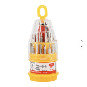 Juego de Destornilladores Multifuncional 31 en 1 para Reparación de Teléfonos Móviles y Computadoras, Punta Magnética, Mango de Plástico Antideslizante, Industrial, DIY, SK-31 - Product Image 1