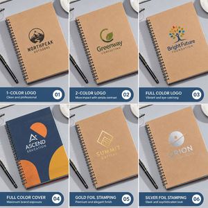 Ys891 Gift Custom Logo Printed <b>Notebooks</b> Ruled <b>Plain</b> Spiral Writing Black Journal <b>Paper</b> <b>Notebook</b> - Product Image 4