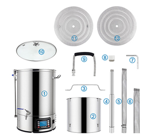Système de brassage à domicile tout-en-un avec manchons en néoprène 30L/40L/60L <span class=keywords><strong>Kit</strong></span> de fermentation automatique pour l'ébullition du moût pour la fabrication de bière artisanale - Product Image 6