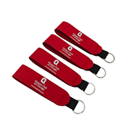 Individuelles Logo Neopren Sublimations-Schlüsselanhänger Schlüsselring-Halter für Werbegeschenke
