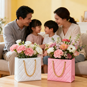 FL03 Custom Logo Flower <strong>Paper</strong> Bags Bouquet Florist Packaging Luxury Flowers Wrapping <strong>Paper</strong> Handbag <strong>Gift</strong> Bag For Plants - Product Image 6