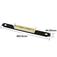 Panneau de brassage téléphonique 50 paires, type 110 Cat 3, 1U 19" pour montage en rack, organisateur de lignes téléphoniques en vrac pour placard et câbles Ethernet LAN