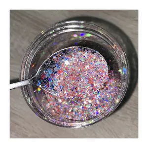Hot selling Holographic eyeshadow glitter nail wholesale for Indoor Christmas Decoration lip gloss Autumn Theme