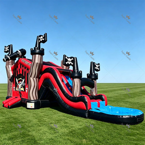 <span class=keywords><strong>Château</strong></span> Gonflable Pirate <span class=keywords><strong>Fort</strong></span> Combo en PVC pour Fêtes et Événements Extérieurs – Idéal pour la Location - Product Image 2