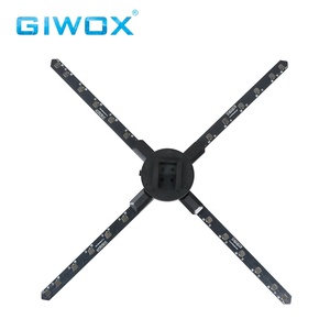 Nouveau projecteur 3D Giwox 65SD+ avec ventilateur LED 3D, <span class=keywords><strong>vidéo</strong></span> 3D, <span class=keywords><strong>hologramme</strong></span> 3D pour centre commercial, utilisation en restaurant, affichage Wifi - Product Image 1