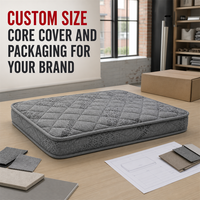 Matelas orthopédique pour chien OEM gris matelassé, lit pour animaux de compagnie sur mesure, housse de noyau, étiquette et emballage pour marques