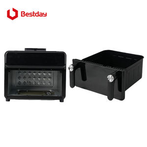 Friteuse à air électrique écologique antiadhésive à double chauffage, panneau tactile lisse, chauffe <span class=keywords><strong>rapide</strong></span>, 11L, chambre métallique durable, design moderne pour la maison - Product Image 4