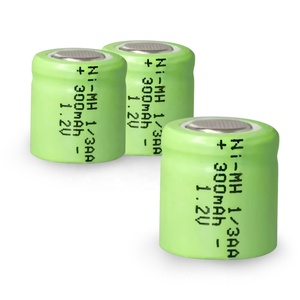 Pilas de Níquel Metal Hidruro (Ni-MH) Aa Aaa Aaaa de 1.2v, Celdas Ni-MH Recargables de 1/3 Aa, 1/3aa Ni-MH de 500mah 300mah - Product Image 1