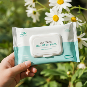 कस्टम गीले वाइप्स ऊतक पैकेजिंग गर्मी सील वाटरप्रूफ बैक सील किए गए बैग के साथ स्वच्छ उत्पादों के लिए फिर से बंद - Product Image 2