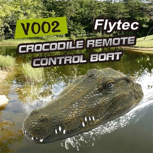 Flytec V002 Crocodile Head 2.4G RC Racing <b>Boat</b> Waterproof Electric <b>Remote</b> <b>Control</b> 4-Channel 30m Range Prank Toy for Pool Lake - Product Image 4