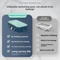 Piscine Spa Gonflable en PVC Résistant pour Extérieur, Jardin, Enfants, Tout-Petits, Bébés, Adultes et Familles