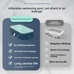 Kolam Renang Spa halaman belakang luar ruangan tiup PVC tahan lama untuk anak-anak balita bayi orang dewasa keluarga - Product Image 4