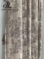 Rideau occultant jacquard européen en polyester tissé gaufré pour la décoration de chambre à coucher – Vente en gros