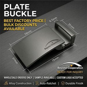 เข็มขัดผู้ชายที่ไว้ใจได้35มม. สังกะสีอัลลอยเข็มขัดแฟชั่นพร้อมเข็มขัด35มม. สำหรับแผ่นหัวเข็มขัดและห่วง - Product Image 1