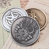 Pièces commémoratives personnalisées de haute qualité, moulées sous pression, polies, avec placage anti-argent, sans MOQ, pièces en alliage de zinc à bas prix