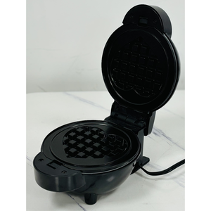 เครื่องทำวาฟเฟิลทรงกลมขนาดเล็กสีดำ - <span class=keywords><strong>750</strong></span> วัตต์, แผ่นเคลือบกันติด, ไฟแสดงสถานะ, ขนาดกะทัดรัด, สำหรับอาหารเช้าและของว่าง ทำความสะอาดง่าย - Product Image 3