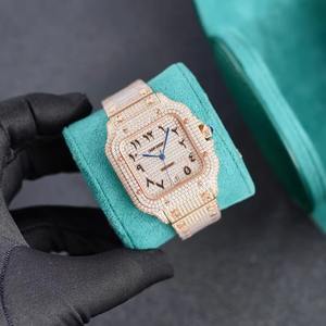 Reloj Mecánico de Lujo Personalizado Drioshipping, Estilo Hip Hop, Acero Inoxidable 904L, Diamantes CZ, Moissanita, Movimiento Automático 9015 - Product Image 1