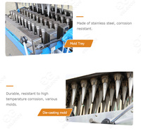 Machine commerciale de cône de biscuit de gaufrette de cône de crème glacée