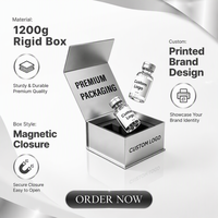 Caja Rígida para Frascos con Impresión Personalizada para Presentación de Productos de Marca Premium