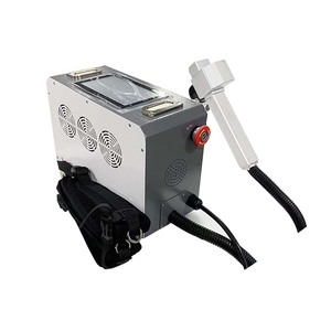 Máy đánh dấu làm sạch bằng sợi quang liên tục 2 trong 1 điều kiện mới để loại bỏ và làm gỉ kim loại - Product Image 1