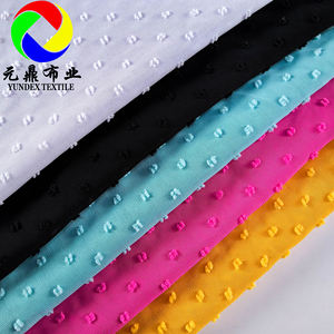 Venta al por mayor 100% poliéster gasa Jacquard 75D gasa seda suave tela estéreo ciruela punto corte flor para vestido Hijab y bufandas - Product Image 2