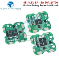 Module de charge 4S 21700 BMS 20A 15A 8A 16.8V pour batterie Li-ion, carte de protection pour perceuse, moteur et outil électrique
