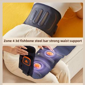 Cintura flexível e massageador traseiro com vibração aquecimento cinto quente compressão para cintura dor alívio suporte protetor característica - Product Image 2