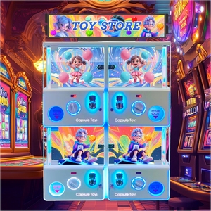 Máquinas recreativas operadas con monedas, juguetes cápsula para niños, cajas sorpresa con <span class=keywords><strong>sorteos</strong></span>, dispensadores de chicles, máquinas giratorias, kits de bricolaje - Product Image 5