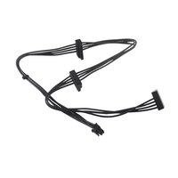 Cable de Alimentación Mini de 4 Pines a 3 SATA con Blindaje Trenzado, Cubierta de PVC y Conductor de Cobre Puro para Disco Duro HDD y SSD de Computadora