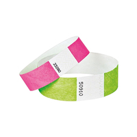 Bracelet RFID jetable en papier Dupont 250x25mm 1K Chip 13,56 MHz NFC étanche à usage unique pour événements - Vente en gros