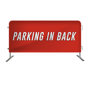 Barrera de vinilo para eventos al aire libre personalizada, valla de barricada, cubierta de control de multitudes, Bandera de impresión, tela, valla de poliéster, bandera flexible - Product Image 2